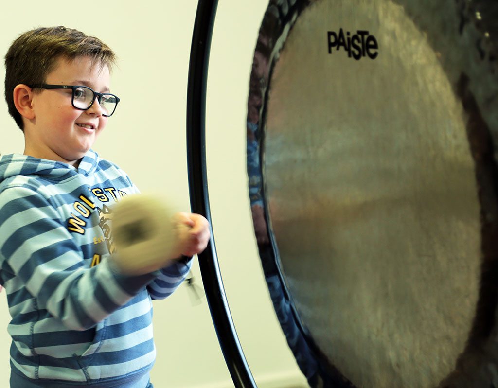 Gong: Objekt in der "Schon gehört?"Mitmach-Ausstellung